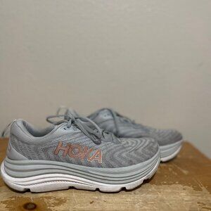 Hoka One One Womens Gaviota 5 1134235-HMRG Gray Running Shoes Sneakers Size 11B